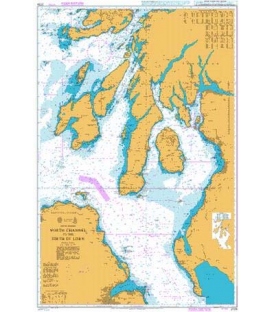 British Admiralty Nautical Chart 2724 North Channel to the Firth of Lorn