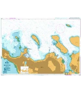 British Admiralty Nautical Chart 2735 Reykjavik