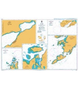 British Admiralty Nautical Chart 2791 Plans in the Banda Sea