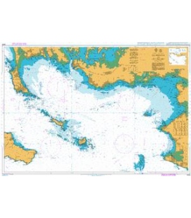 British Admiralty Nautical Chart 2823 Quiberon to Croisic