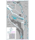 British Admiralty Nautical Chart 2849 Columbia River Lord Island to Vancouver and Portland