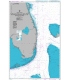 British Admiralty Nautical Chart 2866 Cape Canaveral to Key West including the Western Part of the Bahama Banks
