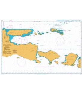 Britsh Admiralty Nautical Chart 2876 Selat Lombok and Approaches