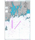 British Admiralty Nautical Chart 2890 Approaches to Narragansett Bay and Buzzards Bay