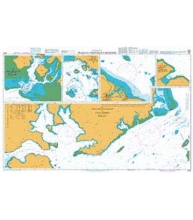 British Admiralty Nautical Chart 2925 Plans in Nouvelle Caledonie