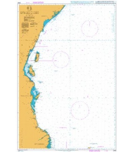 British Admiralty Nautical Chart 2949 Mtwara to Lamu