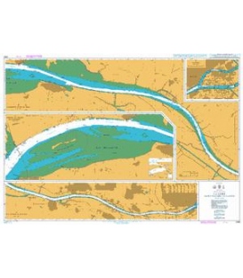 British Admiralty Nautical Chart 2985 La Loire-Saint- Nazaire to Nantes