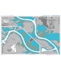 British Admiralty Nautical Chart 3187 Houston Ship Channel Morgans Point to Carpenters Bayou