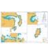 British Admiralty Nautical Chart 3299 Plans in the Shetland Islands