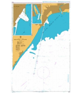 British Admiralty Nautical Chart 3303 Approaches to Mariupol'