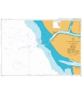 British Admiralty Nautical Chart 3321 Entrances to Escravos and Forcados Rivers