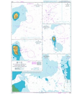 British Admiralty Nautical Chart 3413 Oil and Gas Terminals in Qatar and the United Arab Emirates