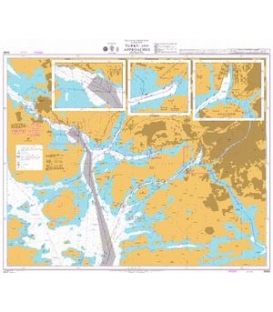 British Admiralty Nautical Chart 3439 Outer Approaches to Turku
