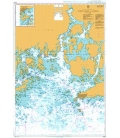 British Admiralty Nautical Chart 3443 Approaches to Hanko