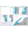 British Admiralty Nautical Chart 3448 Plans in Angola