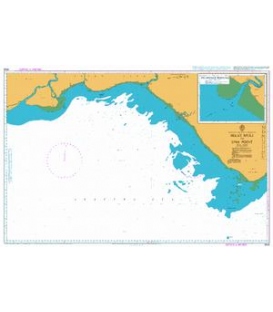 British Admiralty Nautical Chart 3528 Selat Muli to Unji Point