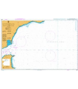 British Admiralty Nautical Chart 3578 Eastern Approaches to the Strait of Gibraltar