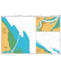 British Admiralty Nautical Chart 3584 Ports on the North East Coast of Sumatera