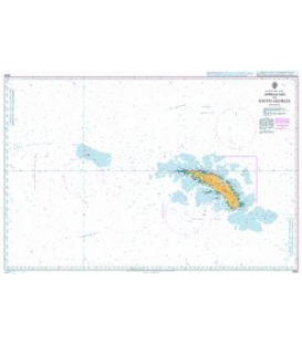 British Admiralty Nautical Chart 3596 Approaches to South Georgia