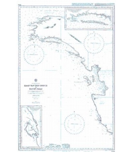 British Admiralty Nautical Chart 3742 Kaap Van Den Bosch to Patipi Baai