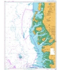 British Admiralty Nautical Chart 3767 Helgoland to Romo