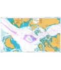 British Admiralty Nautical Chart 3833 Singapore Strait Western Part