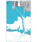 British Admiralty Nautical Chart 3841 Pascagoula Harbor