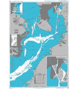 British Admiralty Nautical Chart 3848 Tampa Bay