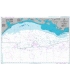 British Admiralty Nautical Chart 3850 Galveston Bay to Ship Shoal