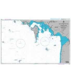 British Admiralty Nautical Chart 3879 Quan-Dao Nam Du to Chhak Ream