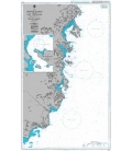 Britsh Admiralty Nautical Chart 3883 Pointe Lagan to Cap Varella