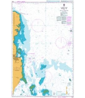 British Admiralty Nautical Chart 3950 Umm Said (Musay `id) to Ra`s Laffan