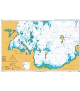 British Admiralty Nautical Chart 3951 Sir Bani Yas to Khawr al `Udayd