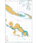 British Admiralty Nautical Chart 3995 Choiseul Island to New Georgia Island
