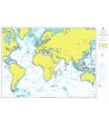 British Admiralty Nautical Chart 4001 A Planning Chart for the Atlantic and Indian Oceans