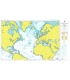 British Admiralty Nautical Chart 4004 A Planning Chart for the North Atlantic Ocean and Mediterranean Sea