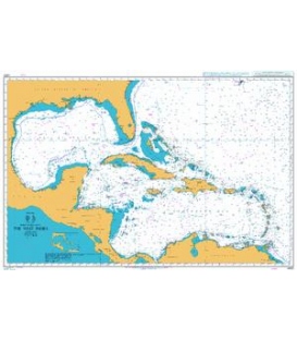 British Admiralty Nautical Chart 4400 The West Indies
