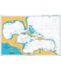British Admiralty Nautical Chart 4400 The West Indies