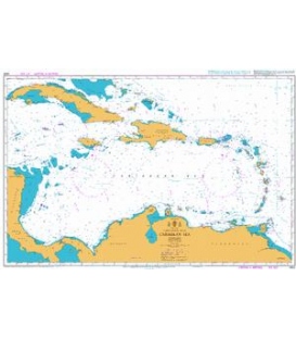 British Admiralty Nautical Chart 4402 Caribbean Sea