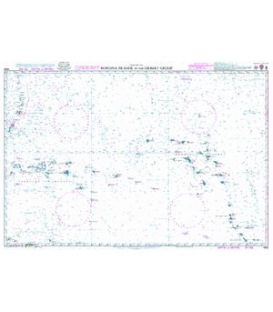 British Admiralty Nautical Chart 4506 Mariana Islands to the Gilbert Group (Kiribati)