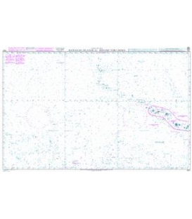 British Admiralty Nautical Chart 4521 Hawaiian Islands to Minami-tori Shima