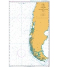 British Admiralty Nautical Chart 4609 Valparaiso to Islas Diego Ramirez