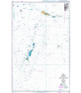 British Admiralty Nautical Chart 4631 Samoa Islands to Tonga including Niue