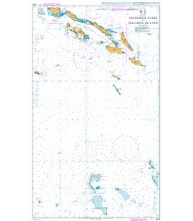 British Admiralty Nautical Chart 4634 Frederick Reefs to Solomon Islands