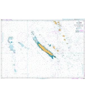 British Admiralty Nautical Chart 4636 Recifs Bampton to Ile Hunter