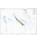 British Admiralty Nautical Chart 4636 Recifs Bampton to Ile Hunter