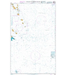 British Admiralty Nautical Chart 4637 Vanuatu to Norfolk Island