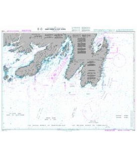 British Admiralty Nautical Chart 4734 Saint-Pierre To/A St John's