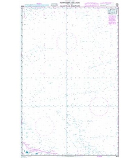 British Admiralty Nautical Chart 4805 Hawaiian Islands to the Aleutian Trench