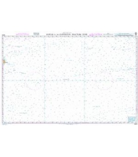 British Admiralty Nautical Chart 4808 Hawaii to the Clipperton Fracture Zone
